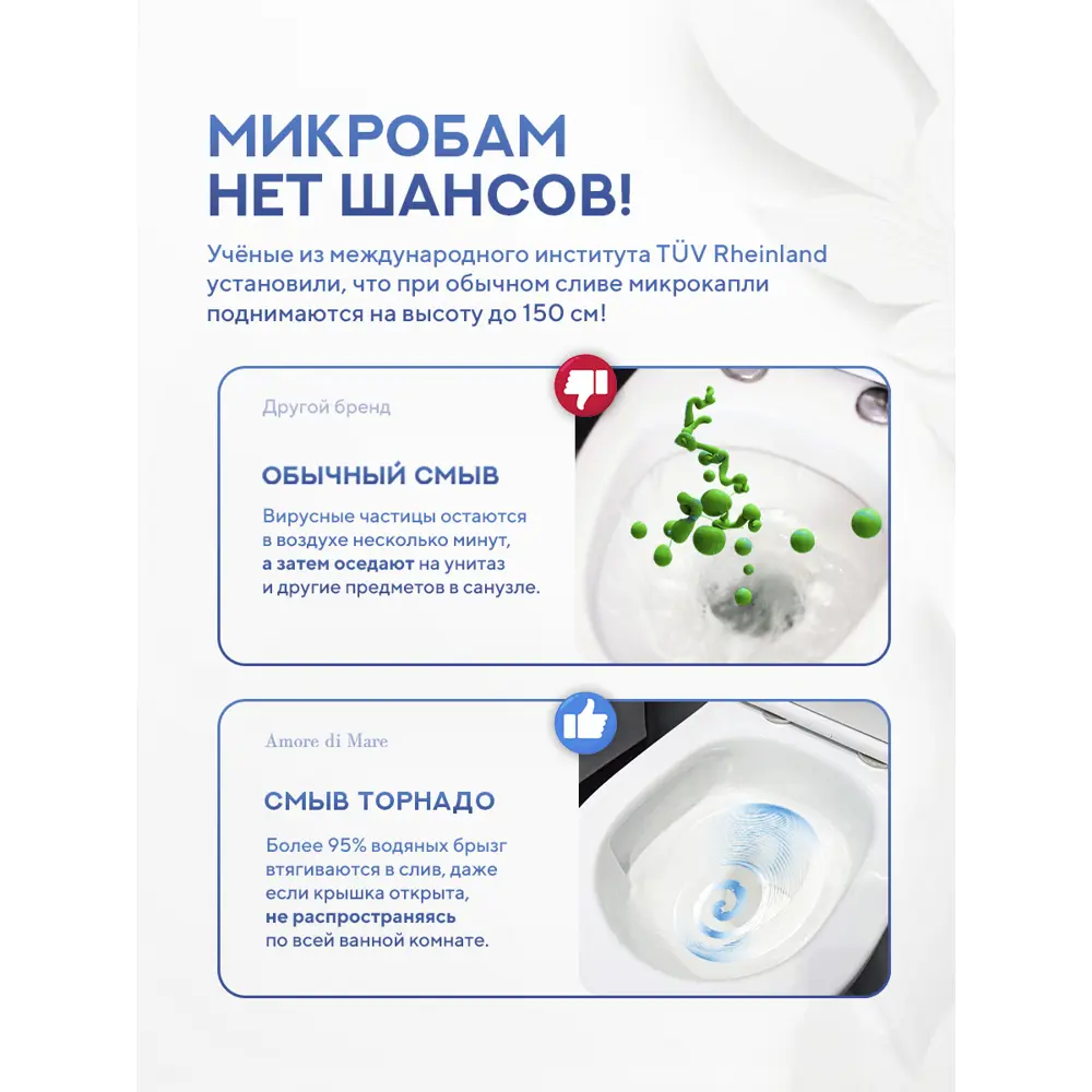 Фото 10 Инсталляция с унитазом комплект 6 в 1: инсталляция Grohe Solido 38811KF0 с подвесным унитазом Amore di Mare Nemi Tornado P311-T с сиденьем микролифт Фото 10 Инсталляция с унитазом комплект 6 в 1: инсталляция Grohe Solido 38811KF0 с подвесным унитазом Amore di Mare Nemi Tornado P311-T с сиденьем микролифт