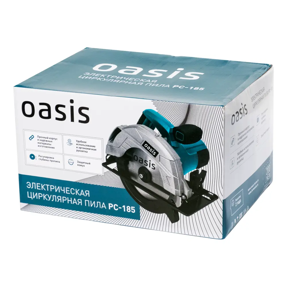 Фото 11 Пила циркулярная сетевая Oasis PC-185, 1600 Вт, 185 мм Фото 11 Пила циркулярная сетевая Oasis PC-185, 1600 Вт, 185 мм