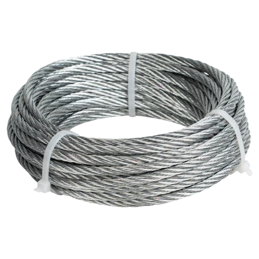 Фото 2 Трос стальной оцинкованный 6 мм 10 м Фото 2 Трос стальной оцинкованный 6 мм 10 м