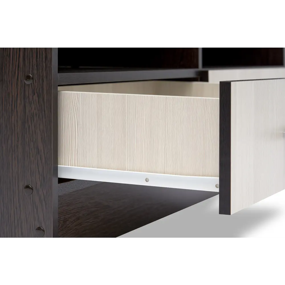 Фото 5 Тумба под телевизор Эра 08-72107 120x46.5x38.2 см ЛДСП цвет венге/лоредо Фото 5 Тумба под телевизор Эра 08-72107 120x46.5x38.2 см ЛДСП цвет венге/лоредо