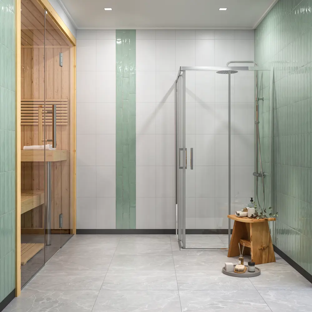 Фото 10 Плитка настенная Kerama Marazzi Монпарнас 8.5x28.5 см 1.07 м² глянцевая цвет зеленый Фото 10 Плитка настенная Kerama Marazzi Монпарнас 8.5x28.5 см 1.07 м² глянцевая цвет зеленый