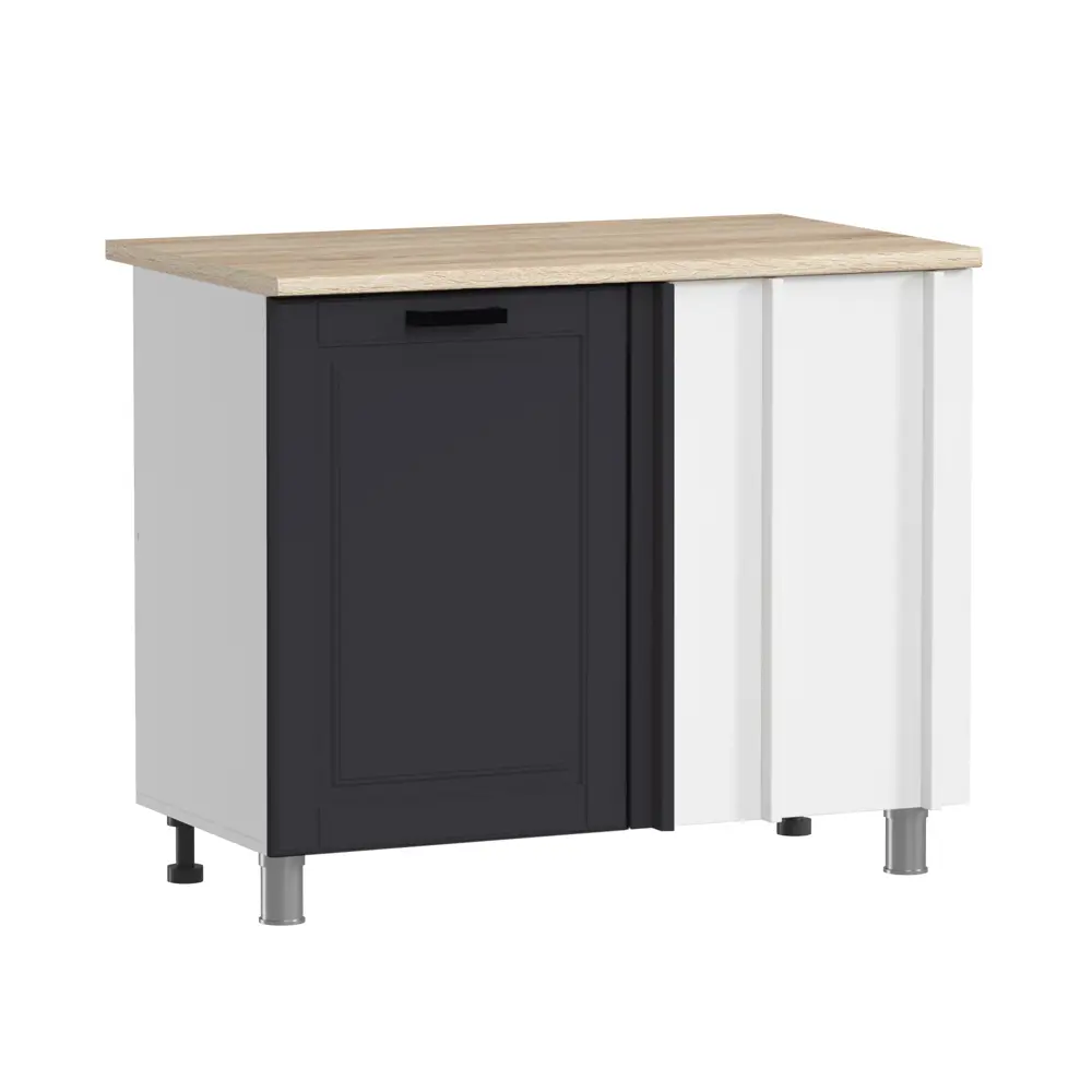 Фото Кухонный шкаф напольный Аленушка Астра 100x82x48 см ЛДСП цвет темно-серый Фото Кухонный шкаф напольный Аленушка Астра 100x82x48 см ЛДСП цвет темно-серый