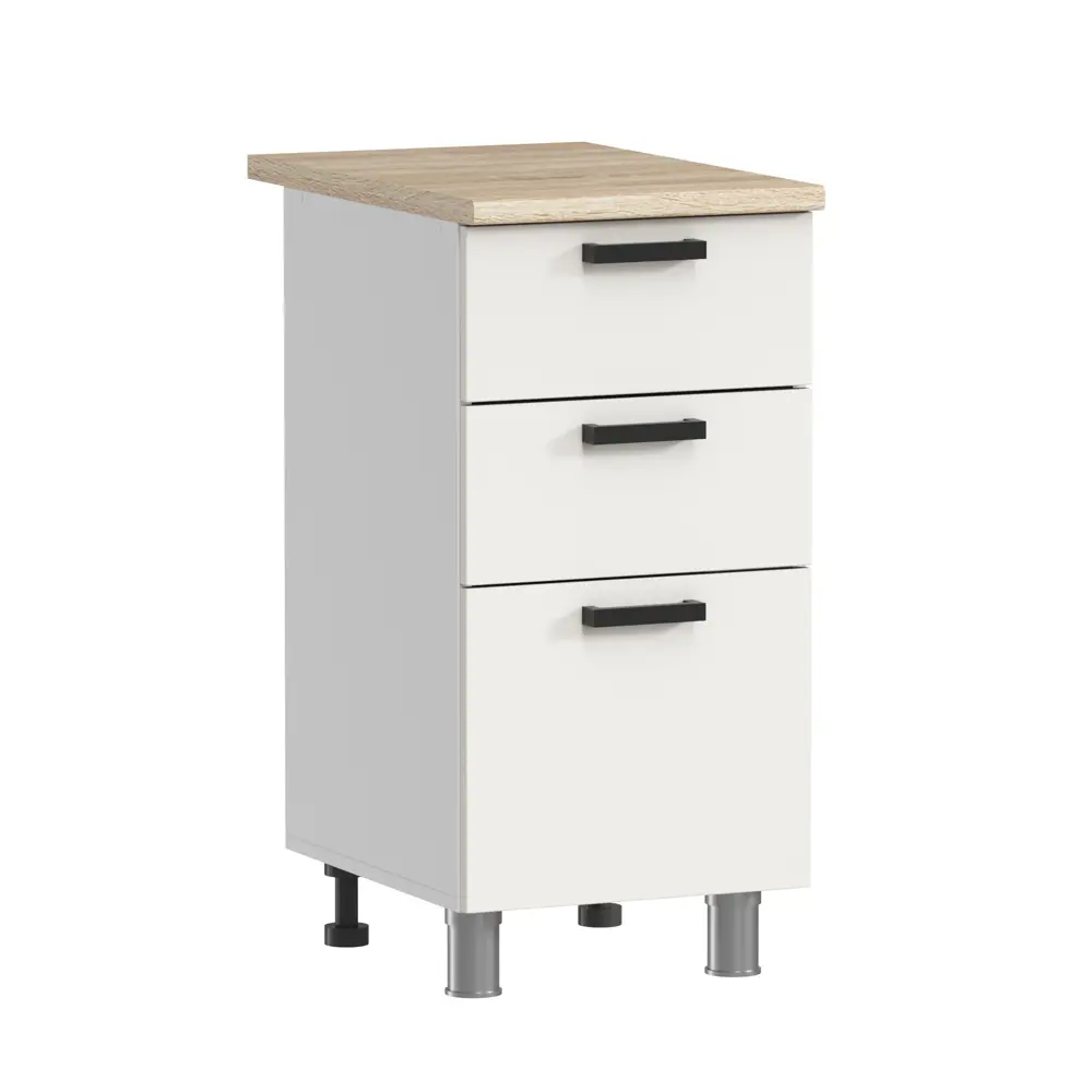 Фото 2 Кухонный шкаф напольный Аленушка Н00240082 Лаванда 40x82x48 см ЛДСП цвет белый Фото 2 Кухонный шкаф напольный Аленушка Н00240082 Лаванда 40x82x48 см ЛДСП цвет белый