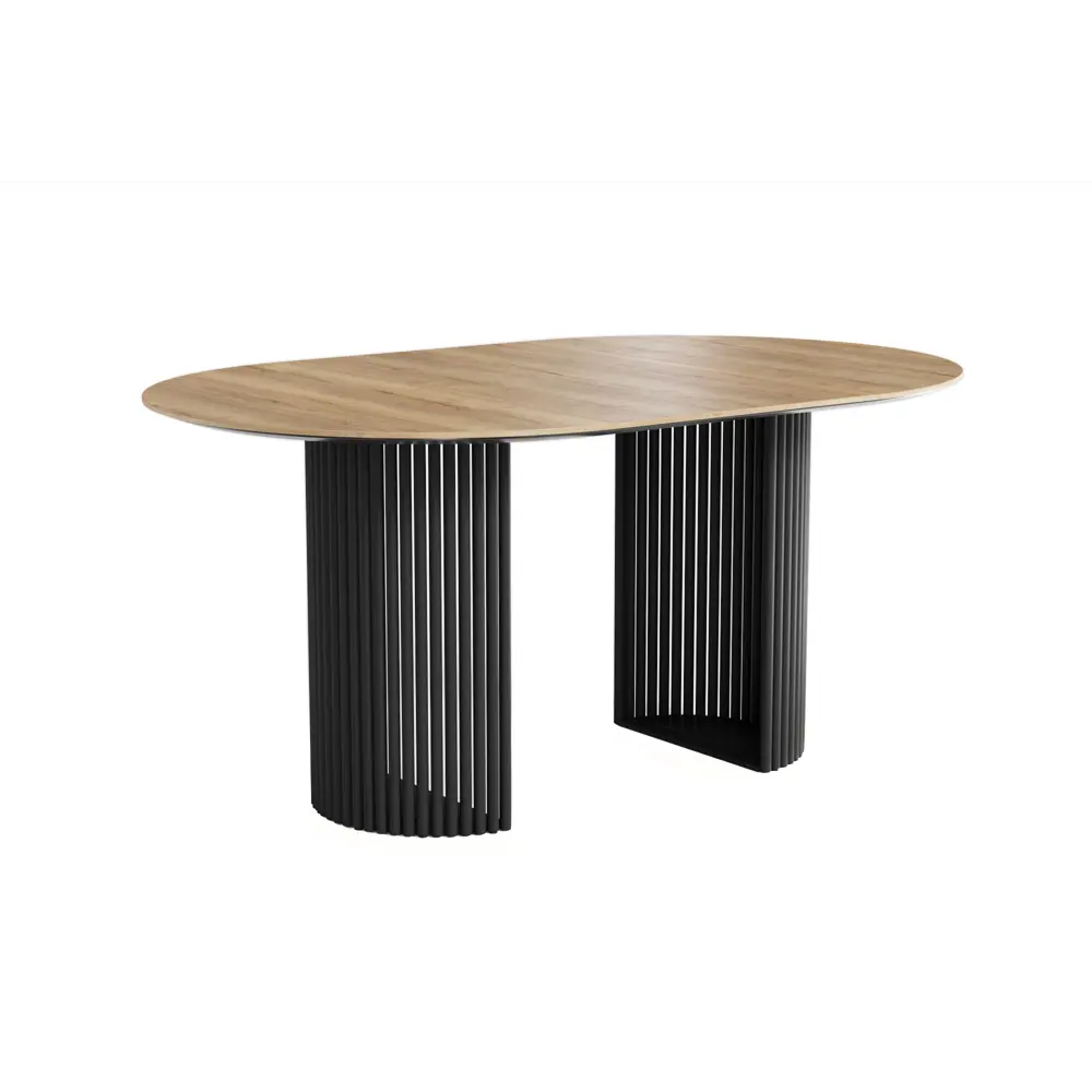 Фото Стол овальный Столбург 105x105 см лдсп цвет дуб галифакс натуральный egger опора черный/ столешница дуб галифакс натуральный Фото Стол овальный Столбург 105x105 см лдсп цвет дуб галифакс натуральный egger опора черный/ столешница дуб галифакс натуральный