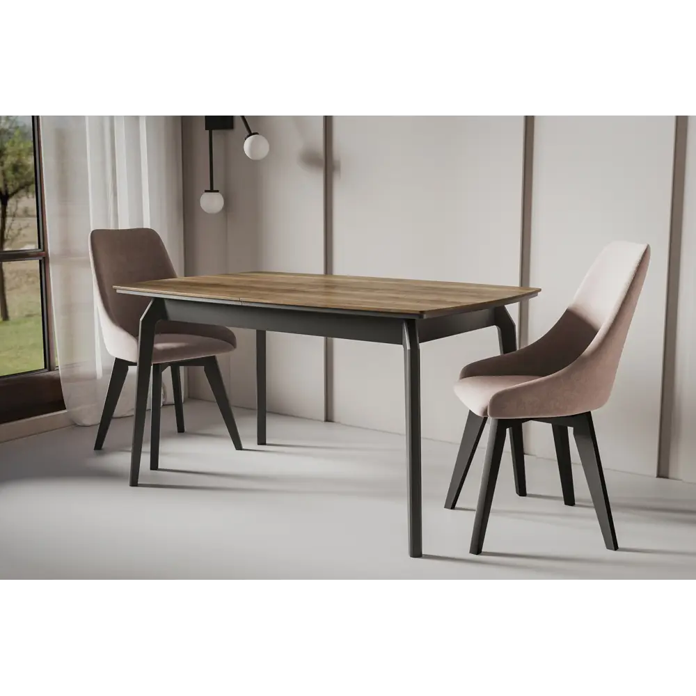 Фото 5 Стол прямоугольный Столбург 140x140 см лдсп цвет дуб галифакс табак egger опора ЭНЦО Черный Фото 5 Стол прямоугольный Столбург 140x140 см лдсп цвет дуб галифакс табак egger опора ЭНЦО Черный