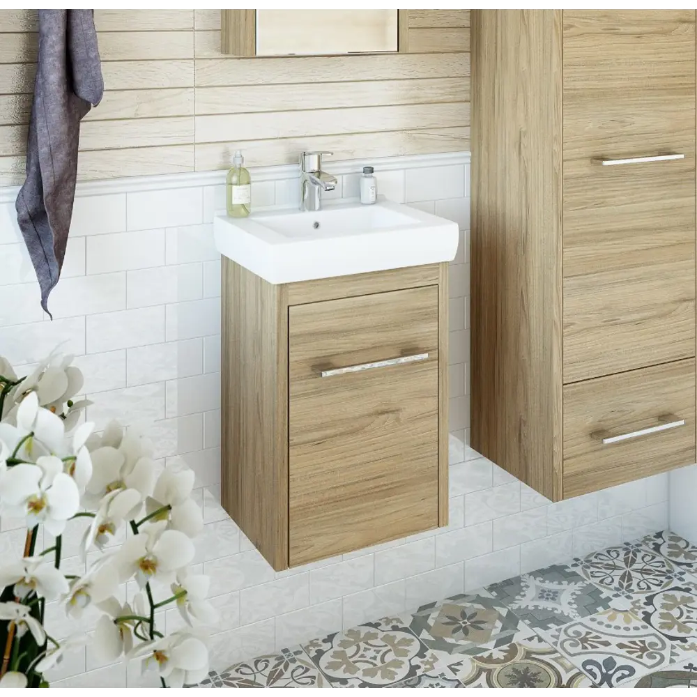 Фото Тумба под раковину подвесная Sanflor С0000002329 35см цвет швейцарский вяз Фото Тумба под раковину подвесная Sanflor С0000002329 35см цвет швейцарский вяз