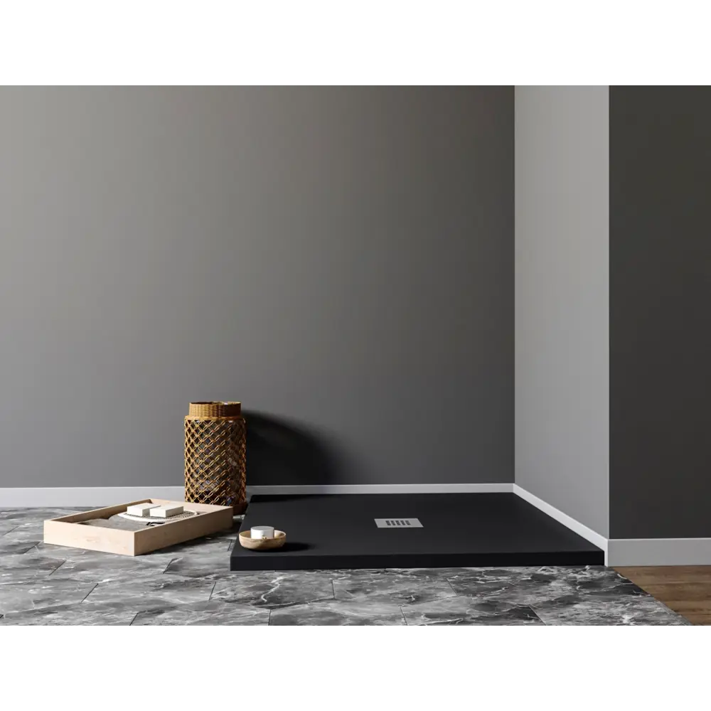 Фото 2 Душевой поддон Aquanet 247011 квадрат искусственный камень 100x100см