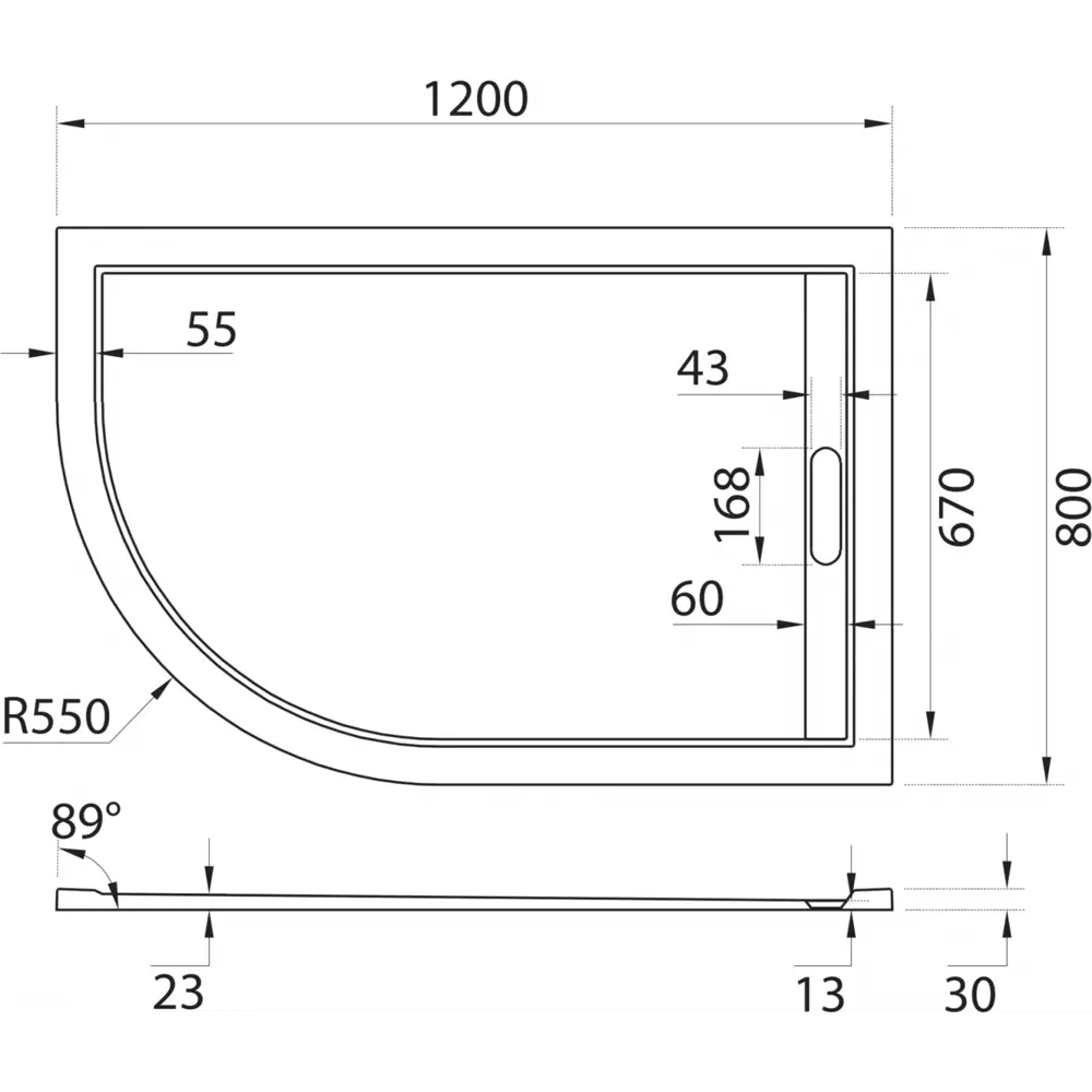Фото 3 Душевой поддон Cezares Tray 425497 ассиметричный искусственный камень 80x120см Фото 3 Душевой поддон Cezares Tray 425497 ассиметричный искусственный камень 80x120см