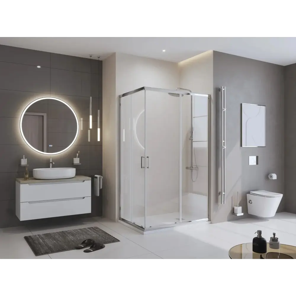 Фото 3 Душевой поддон Belebagno Uno 663207 прямоугольный искусственный камень 80х100см Фото 3 Душевой поддон Belebagno Uno 663207 прямоугольный искусственный камень 80х100см