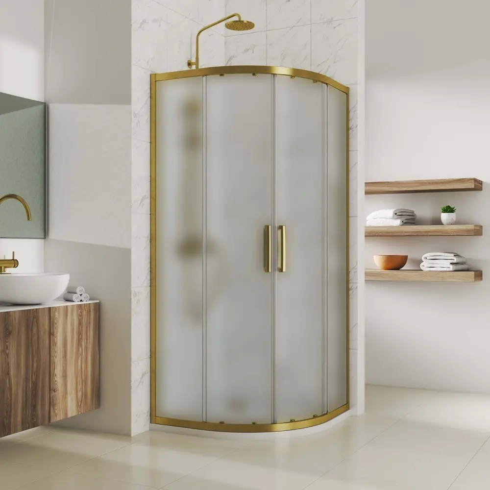 Фото 5 Душевой уголок Gutewetter GWMPKB018R 90x90x200 см цвет фурнитуры бронзовый, стекло матовое заколенное 6 мм Фото 5 Душевой уголок Gutewetter GWMPKB018R 90x90x200 см цвет фурнитуры бронзовый, стекло матовое заколенное 6 мм