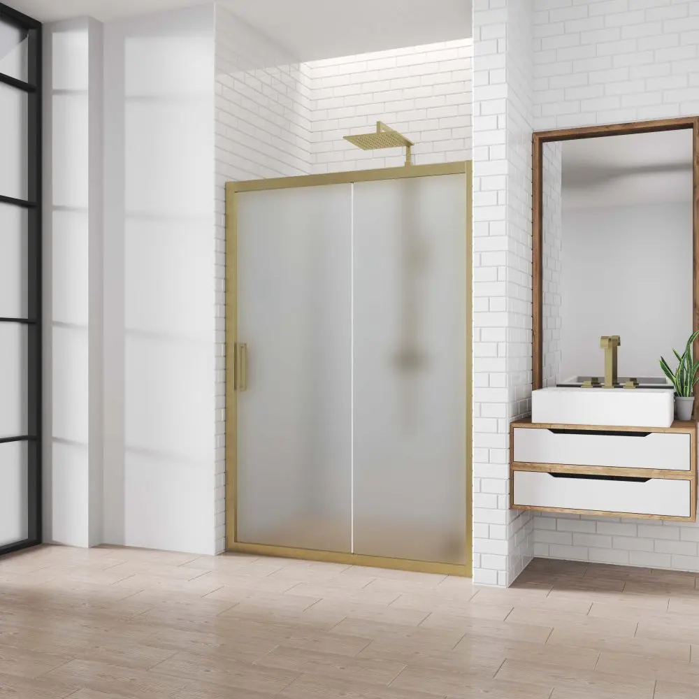 Фото 5 Дверь в душевую нишу GuteWetter GWMPKB019D2 150x200 см цвет фурнитуры бронзовый стекло матовое закаленное 6 мм Фото 5 Дверь в душевую нишу GuteWetter GWMPKB019D2 150x200 см цвет фурнитуры бронзовый стекло матовое закаленное 6 мм