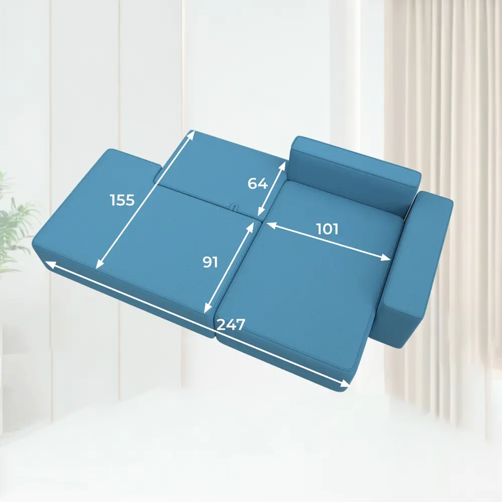 Фото 11 Диван угловой Лига-079 угол правый Лига диванов 129814 277x77x155 см рогожка цвет амур 10 голубой Фото 11 Диван угловой Лига-079 угол правый Лига диванов 129814 277x77x155 см рогожка цвет амур 10 голубой