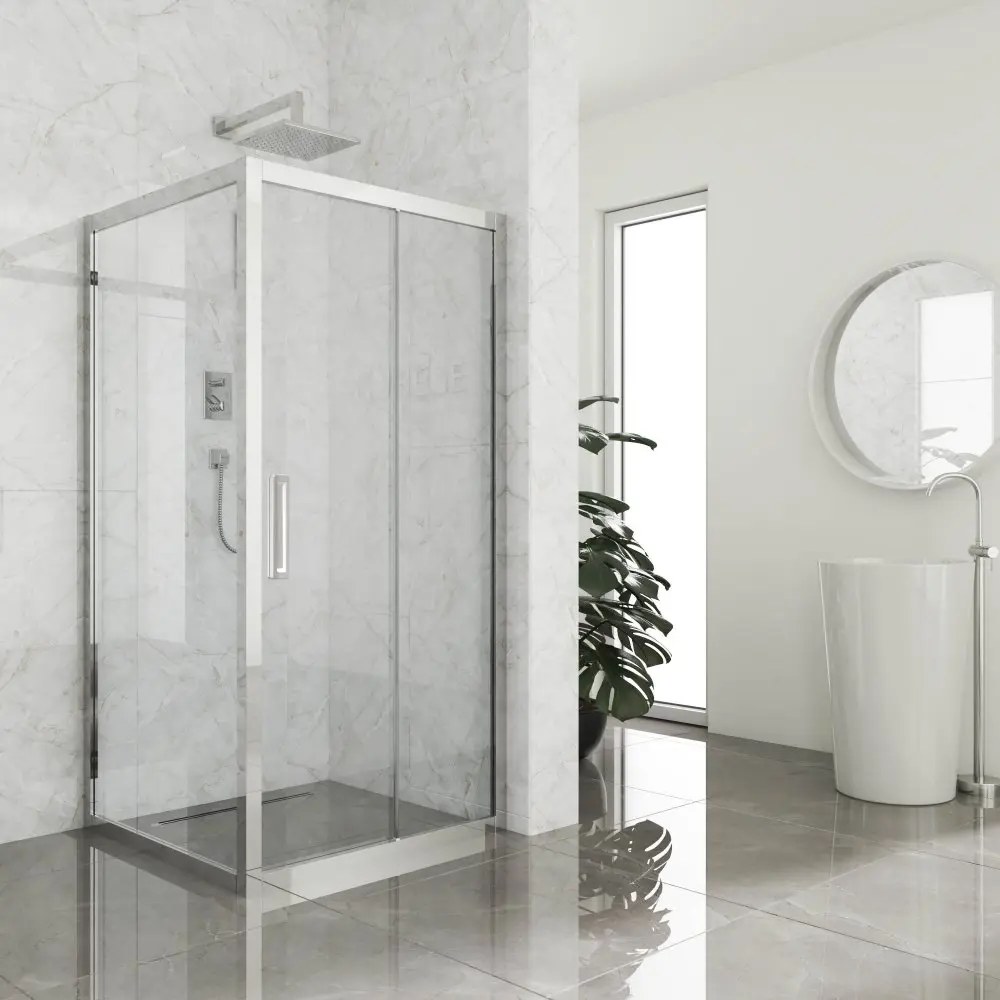 Фото 5 Душевой уголок Gutewetter GWMPKB019S 95x95x200 см цвет фурнитуры хром блестящий, стекло безцветное заколенное 6 мм Фото 5 Душевой уголок Gutewetter GWMPKB019S 95x95x200 см цвет фурнитуры хром блестящий, стекло безцветное заколенное 6 мм