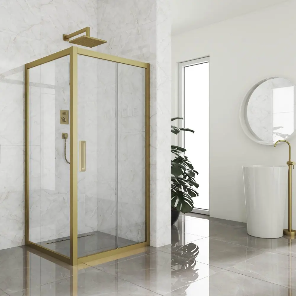 Фото 5 Душевой уголок Gutewetter GWMPKB019S 90x90x200 см цвет фурнитуры бронзовый, стекло безцветное заколенное 6 мм Фото 5 Душевой уголок Gutewetter GWMPKB019S 90x90x200 см цвет фурнитуры бронзовый, стекло безцветное заколенное 6 мм