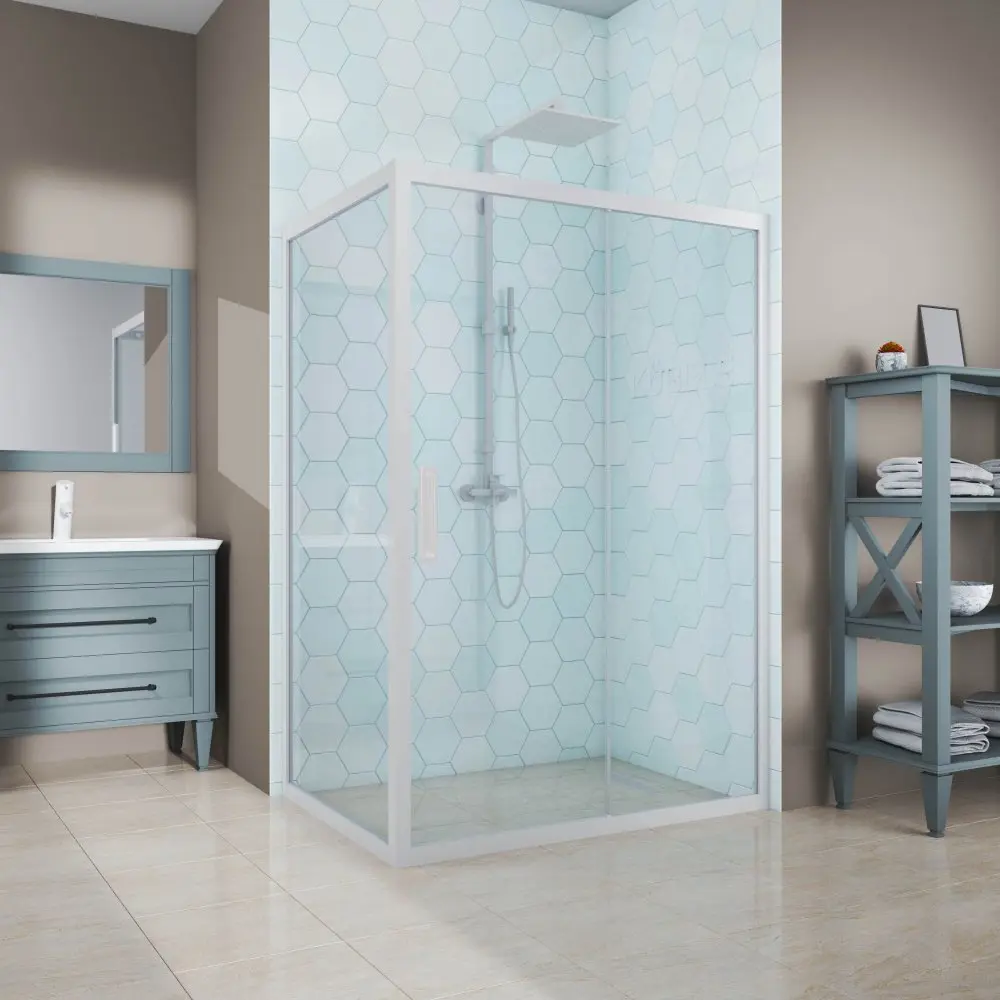 Фото 5 Душевой уголок Gutewetter GWMPKB019R 95x140x200 см цвет фурнитуры белый матовый, стекло безцветное заколенное 6 мм Фото 5 Душевой уголок Gutewetter GWMPKB019R 95x140x200 см цвет фурнитуры белый матовый, стекло безцветное заколенное 6 мм