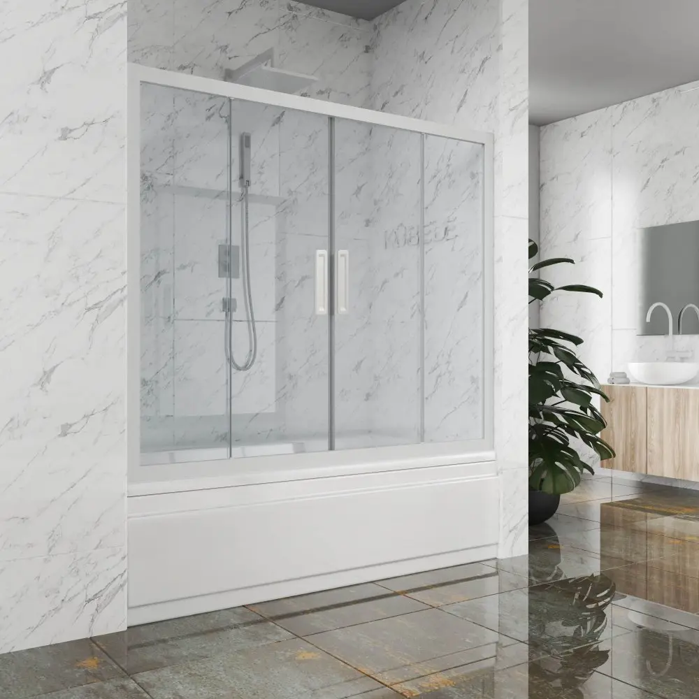 Фото 5 Шторка на ванну Gutewetter GWMPKB019P4 280x150 см цвет фурнитуры белый матовый, стекло безцветное заколенное 6 мм Фото 5 Шторка на ванну Gutewetter GWMPKB019P4 280x150 см цвет фурнитуры белый матовый, стекло безцветное заколенное 6 мм