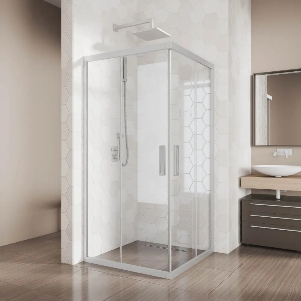 Фото 5 Душевой уголок Gutewetter GWMPKB019SC 120x120x200 см цвет фурнитуры хром матовый, стекло безцветное заколенное 6 мм Фото 5 Душевой уголок Gutewetter GWMPKB019SC 120x120x200 см цвет фурнитуры хром матовый, стекло безцветное заколенное 6 мм