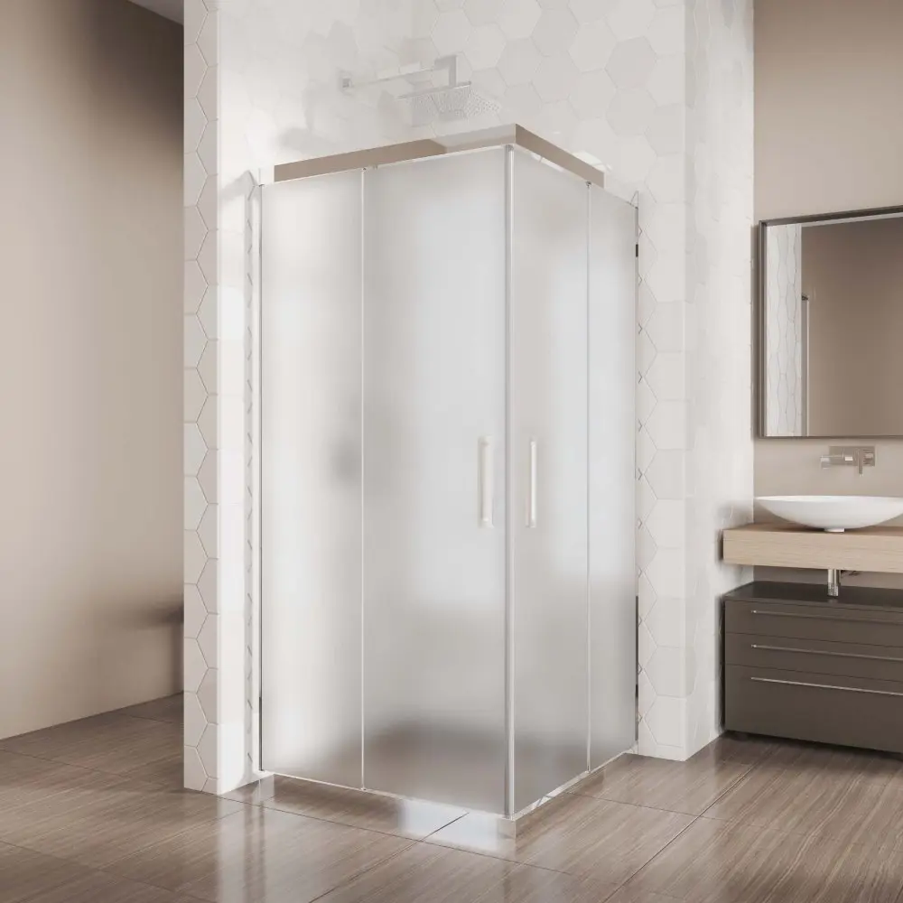 Фото 5 Душевой уголок Gutewetter GWMPKB019SC 75x75x200 см цвет фурнитуры хром блестящий, стекло матовое заколенное 6 мм Фото 5 Душевой уголок Gutewetter GWMPKB019SC 75x75x200 см цвет фурнитуры хром блестящий, стекло матовое заколенное 6 мм