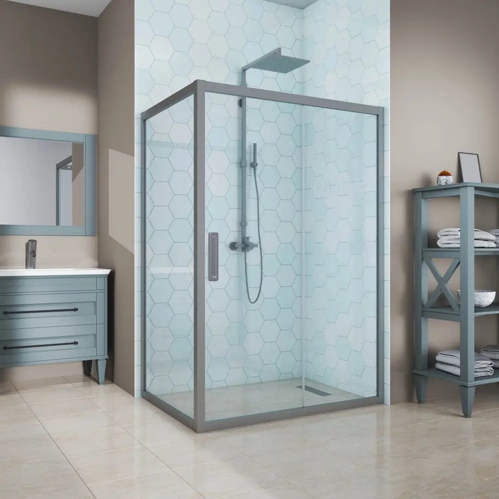 Фото 5 Душевой уголок Gutewetter GWMPKB019R 100x155x200 см цвет фурнитуры хром матовый, стекло безцветное заколенное 6 мм Фото 5 Душевой уголок Gutewetter GWMPKB019R 100x155x200 см цвет фурнитуры хром матовый, стекло безцветное заколенное 6 мм