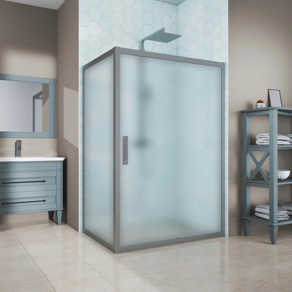 Фото 5 Душевой уголок Gutewetter GWMPKB019R 110x120x200 см цвет фурнитуры хром матовый, стекло матовое заколенное 6 мм Фото 5 Душевой уголок Gutewetter GWMPKB019R 110x120x200 см цвет фурнитуры хром матовый, стекло матовое заколенное 6 мм