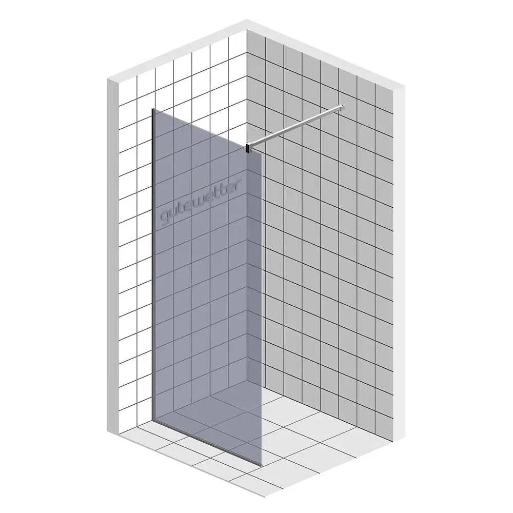 Фото 6 Душевая перегородка GWMPGL010 80x220 см цвет фурнитуры белый матовый, стекло безцветное закаленное 10 мм Фото 6 Душевая перегородка GWMPGL010 80x220 см цвет фурнитуры белый матовый, стекло безцветное закаленное 10 мм