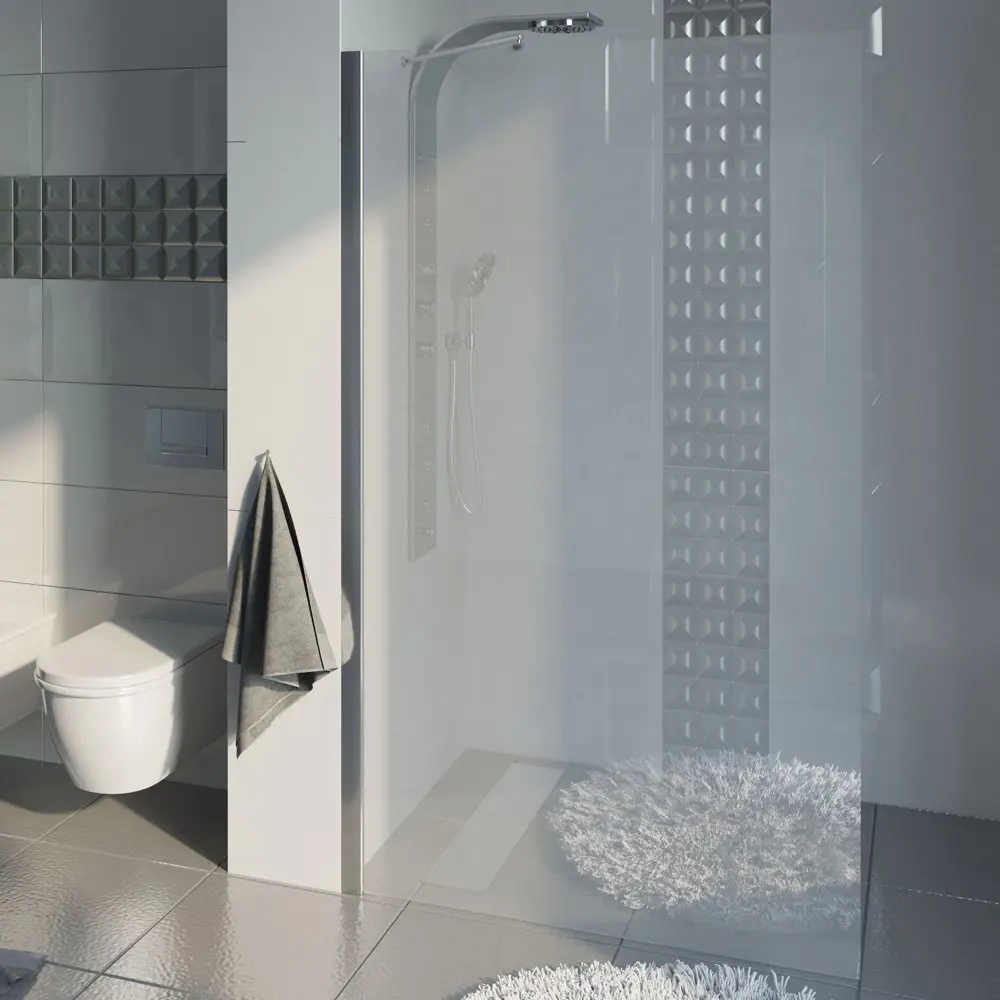 Фото 5 Душевая перегородка GWMPLD61N 55x200 см цвет фурнитуры хром блестящий, стекло безцветное закаленное 8 мм Фото 5 Душевая перегородка GWMPLD61N 55x200 см цвет фурнитуры хром блестящий, стекло безцветное закаленное 8 мм