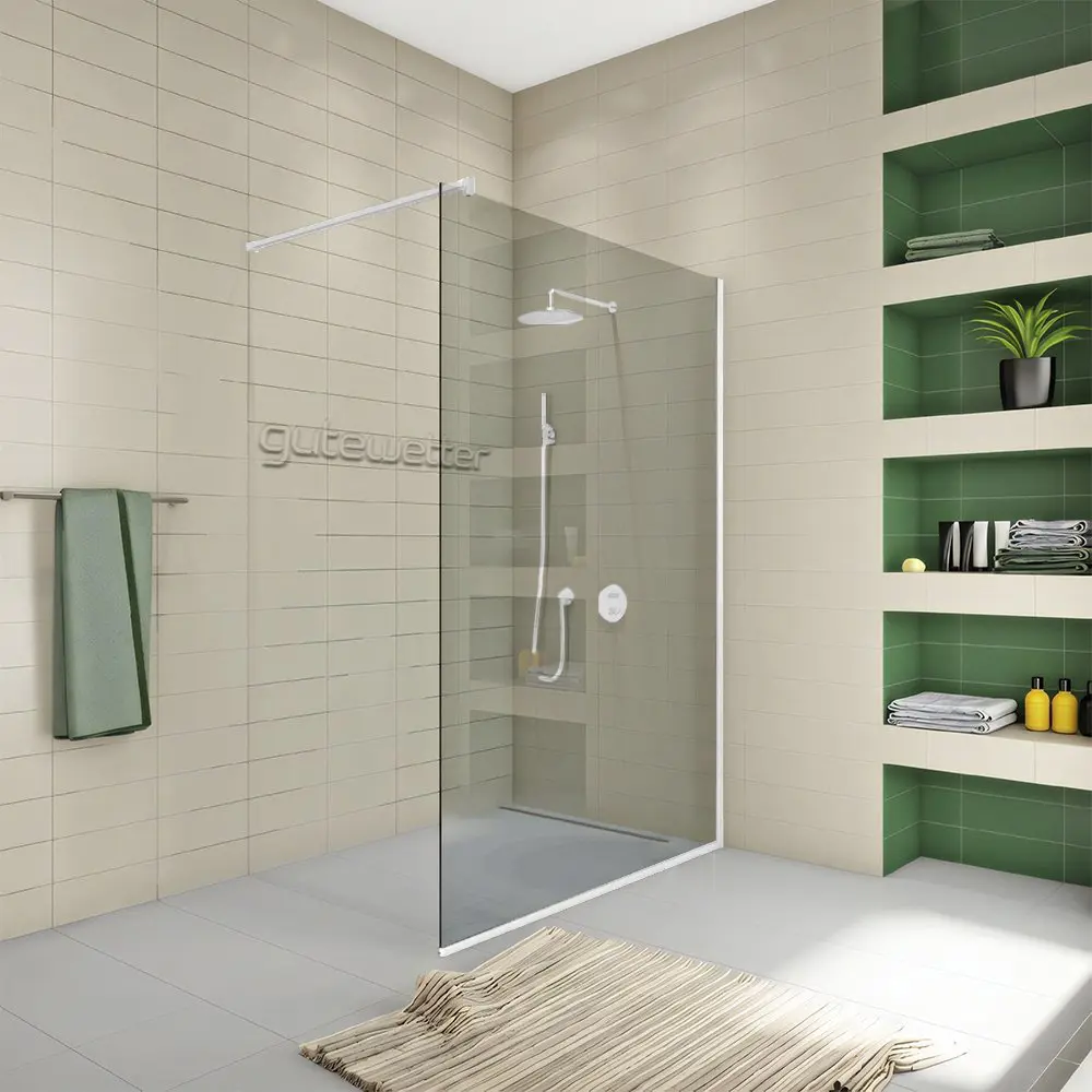 Фото 5 Душевая перегородка GWMPWA8STB 80x198 см цвет фурнитуры белый матовый, стекло безцветное закаленное 8 мм Фото 5 Душевая перегородка GWMPWA8STB 80x198 см цвет фурнитуры белый матовый, стекло безцветное закаленное 8 мм