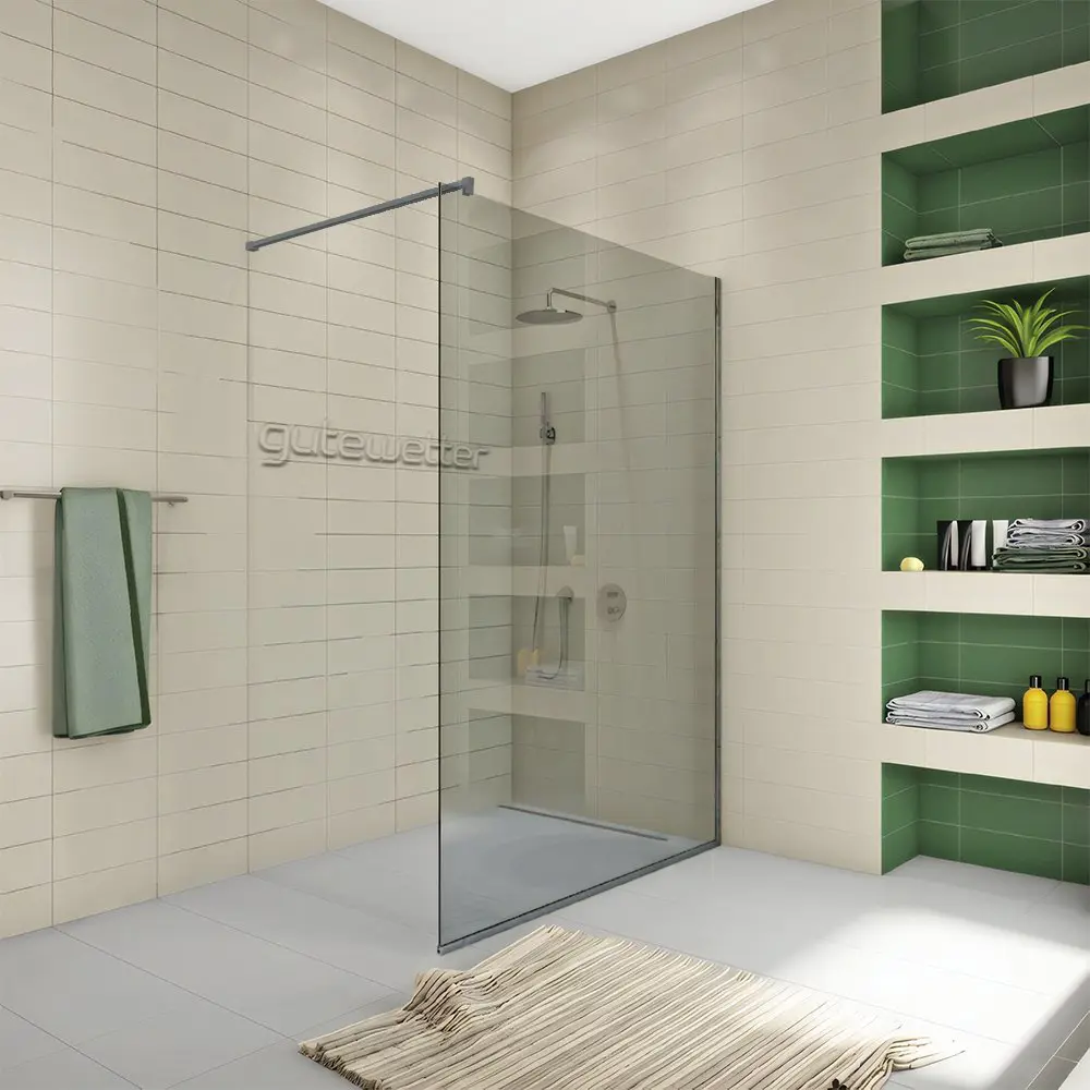 Фото 5 Душевая перегородка GWMPWA8STB 86x198 см цвет фурнитуры хром блестящий, стекло безцветное закаленное 8 мм Фото 5 Душевая перегородка GWMPWA8STB 86x198 см цвет фурнитуры хром блестящий, стекло безцветное закаленное 8 мм