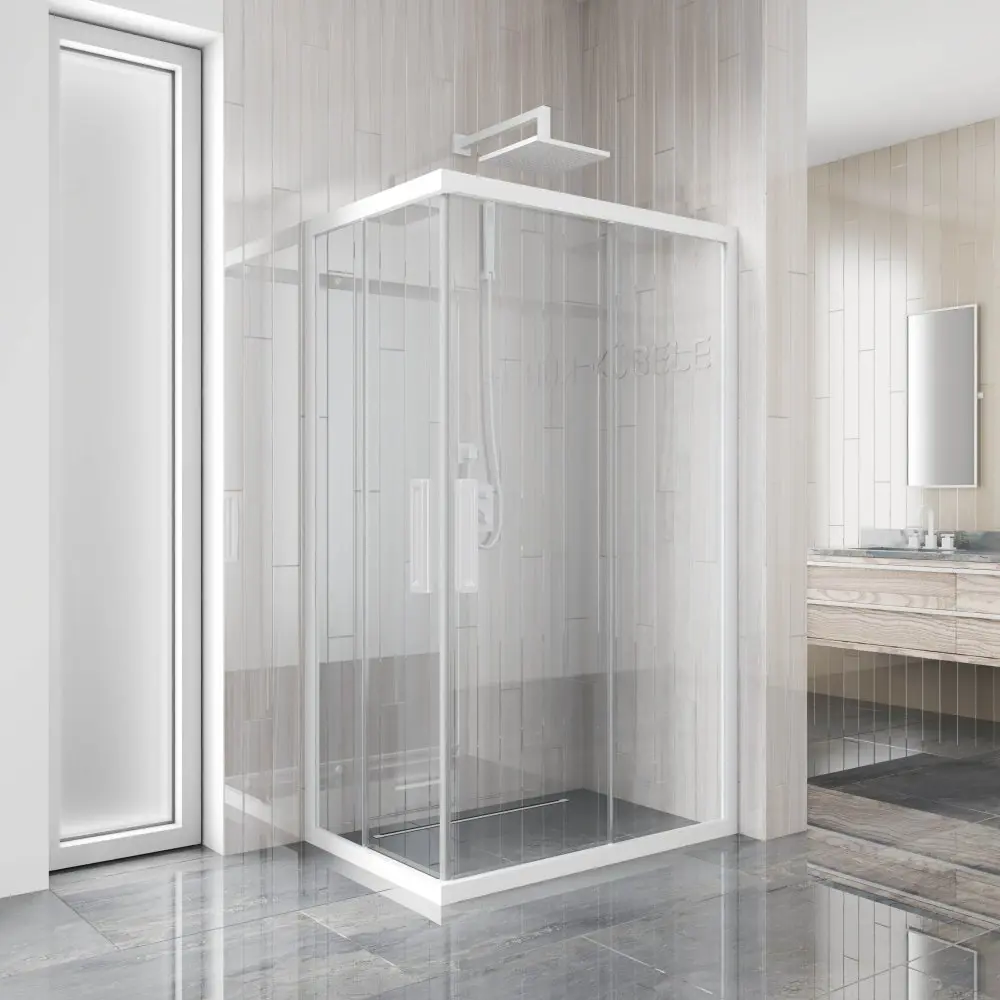 Фото 5 Душевой уголок Gutewetter 2174098226 прямоугольник 95x75см белый профиль эффект стекла прозрачный Фото 5 Душевой уголок Gutewetter 2174098226 прямоугольник 95x75см белый профиль эффект стекла прозрачный