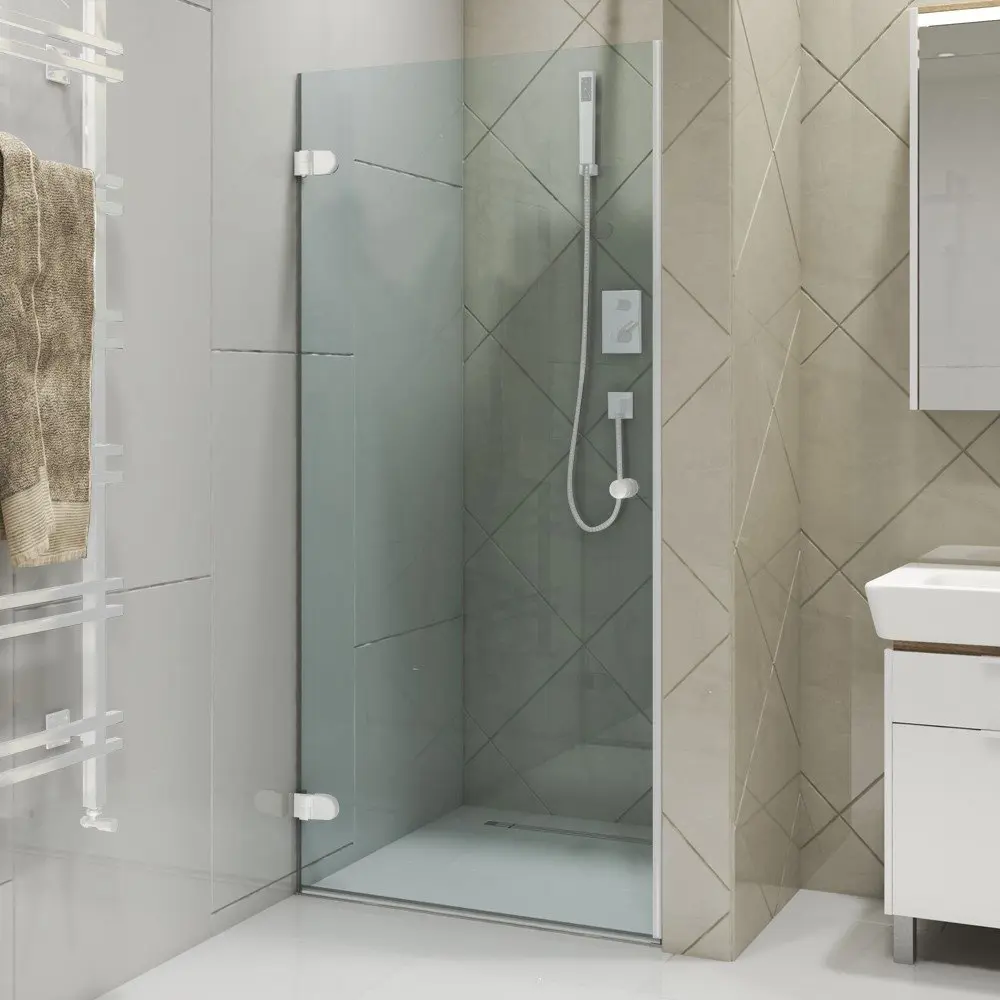 Фото 5 Дверь в душевую нишу GuteWetter GWMPLxD001-6-07 75x190 см открывание двери левое цвет фурнитуры белый матовый, стекло безцветное закаленное 6 мм Фото 5 Дверь в душевую нишу GuteWetter GWMPLxD001-6-07 75x190 см открывание двери левое цвет фурнитуры белый матовый, стекло безцветное закаленное 6 мм