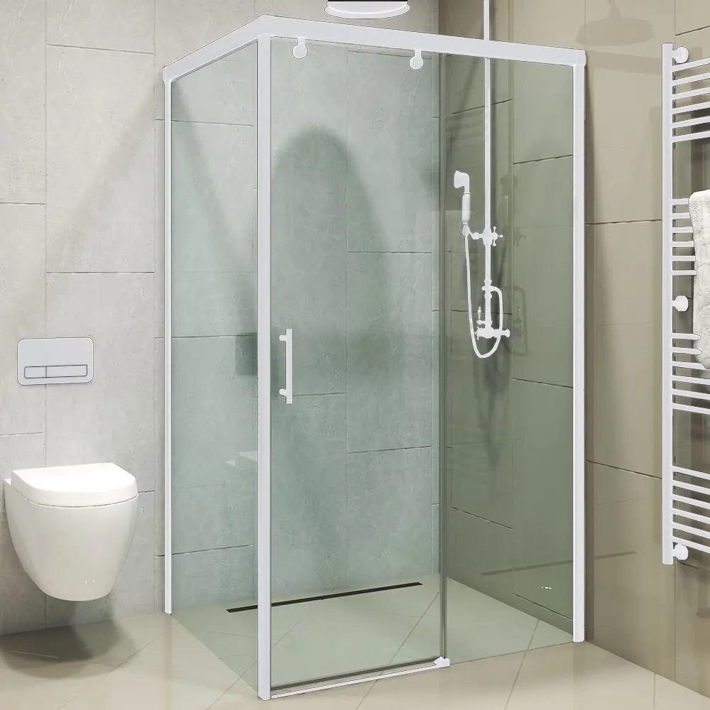 Фото 6 Душевой уголок Gutewetter GWMPSLRC863A 80x115x200 см цвет фурнитуры белый матовый, стекло безцветное закаленное 8/6 мм Фото 6 Душевой уголок Gutewetter GWMPSLRC863A 80x115x200 см цвет фурнитуры белый матовый, стекло безцветное закаленное 8/6 мм