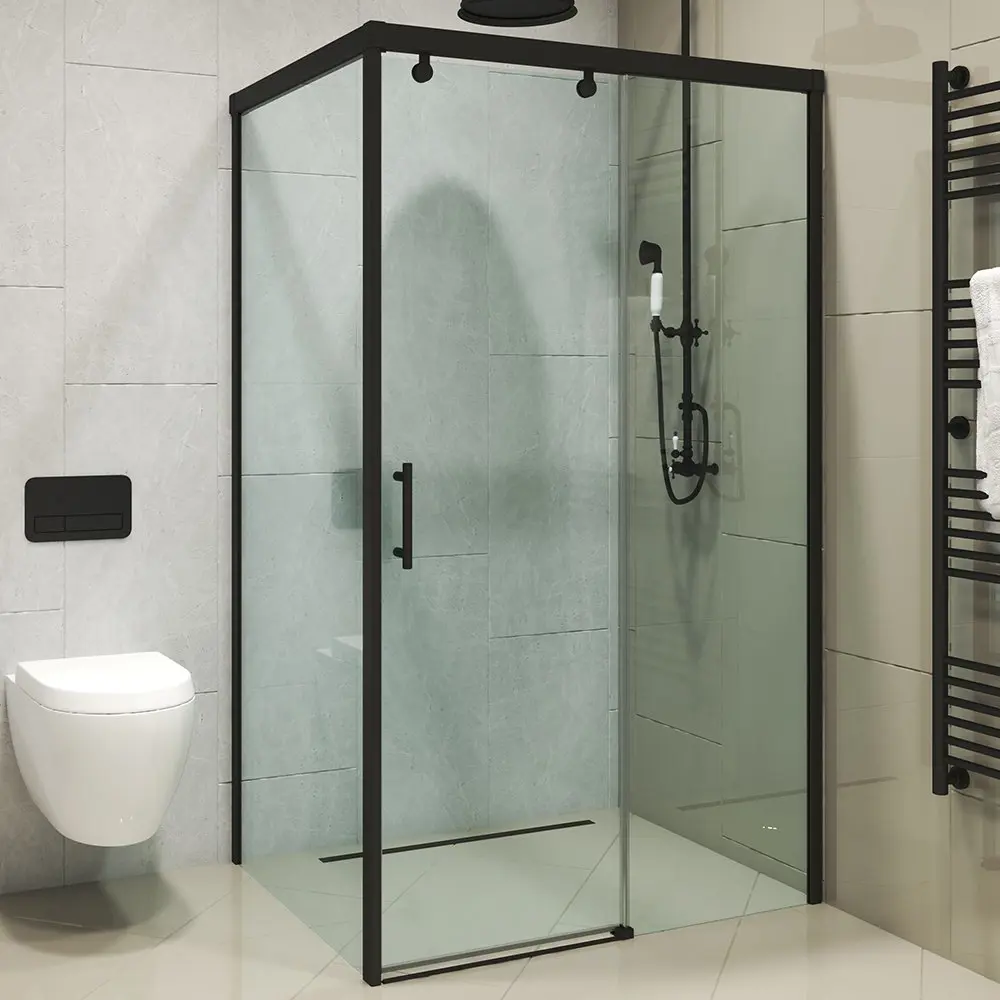 Фото 6 Душевой уголок Gutewetter GWMPSLRC863A 110x120x200 см цвет фурнитуры черный матовый, стекло безцветное закаленное 8/6 мм Фото 6 Душевой уголок Gutewetter GWMPSLRC863A 110x120x200 см цвет фурнитуры черный матовый, стекло безцветное закаленное 8/6 мм