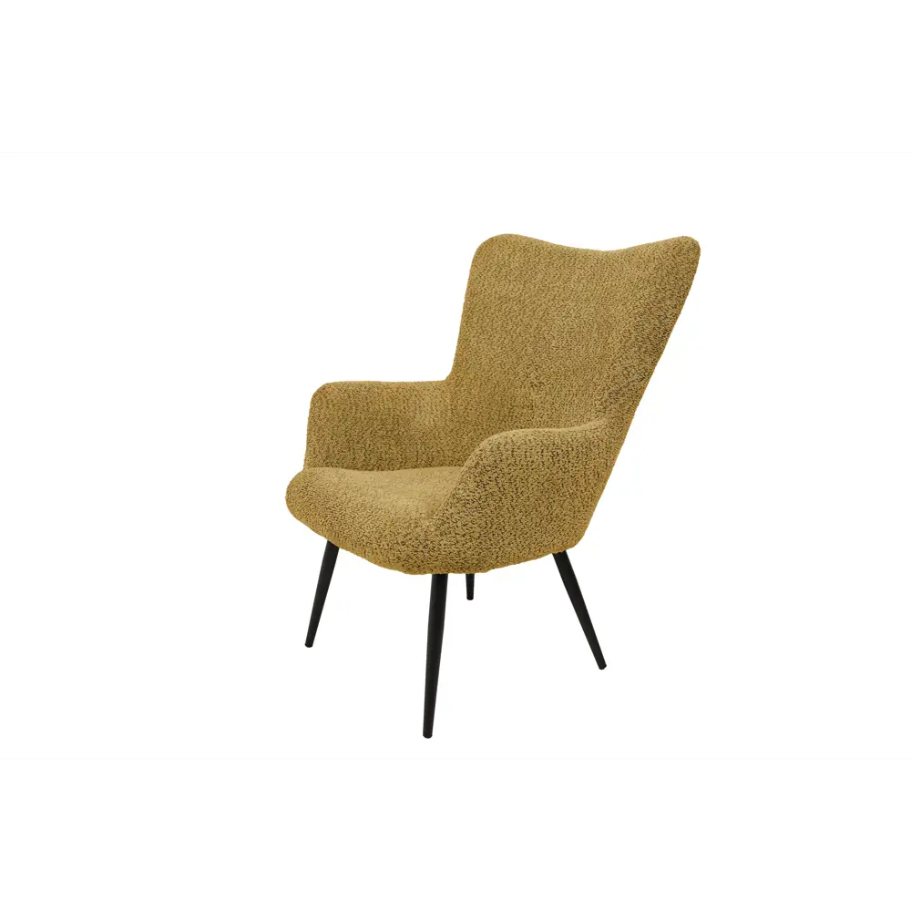 Фото 2 Кресло Аметист Готье 43x98x81 см текстиль цвет желтый Фото 2 Кресло Аметист Готье 43x98x81 см текстиль цвет желтый