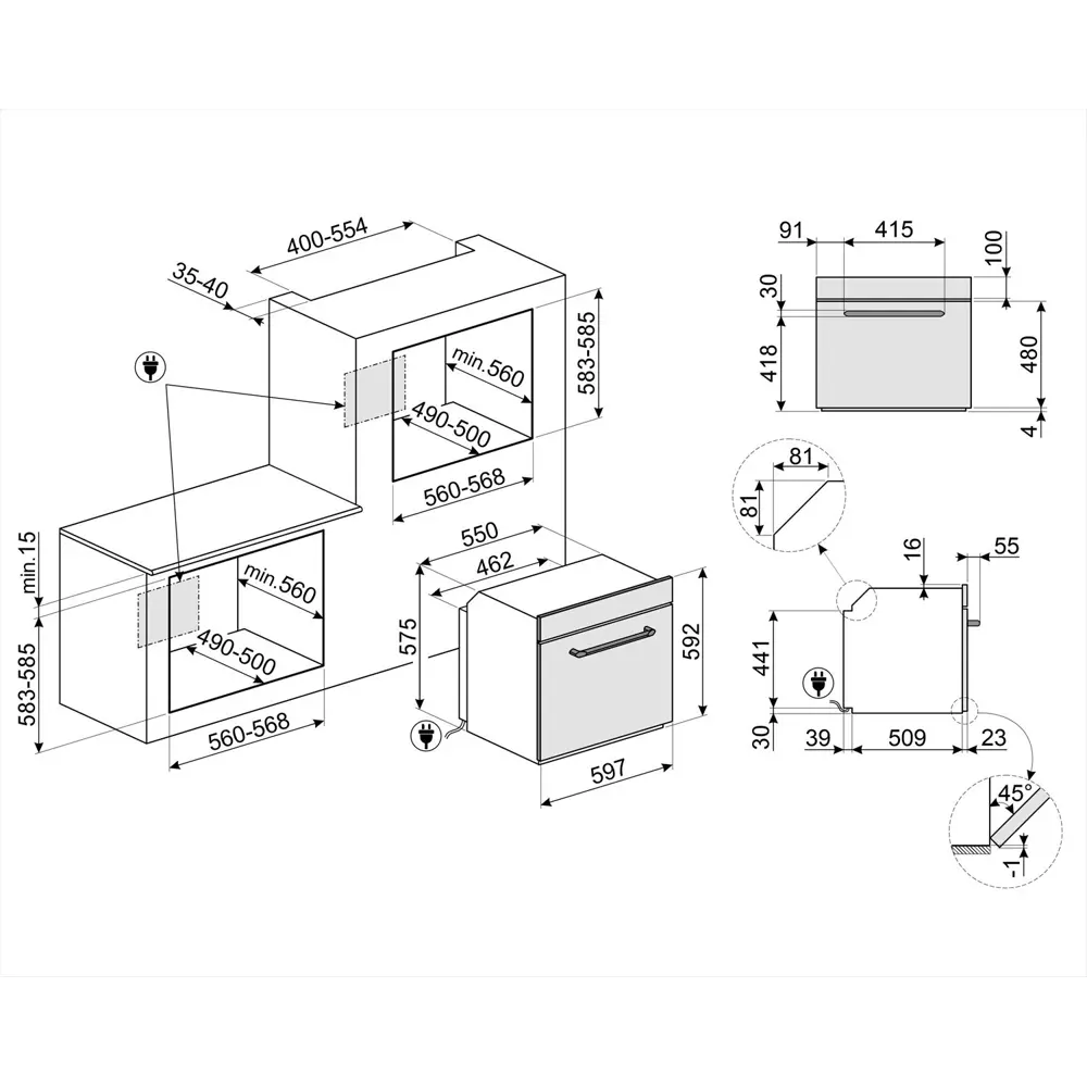 Фото 9 Встраиваемый духовой шкаф Smeg SOP6900TX 59.7х59.2х54.8 см цвет нержавеющая сталь Фото 9 Встраиваемый духовой шкаф Smeg SOP6900TX 59.7х59.2х54.8 см цвет нержавеющая сталь