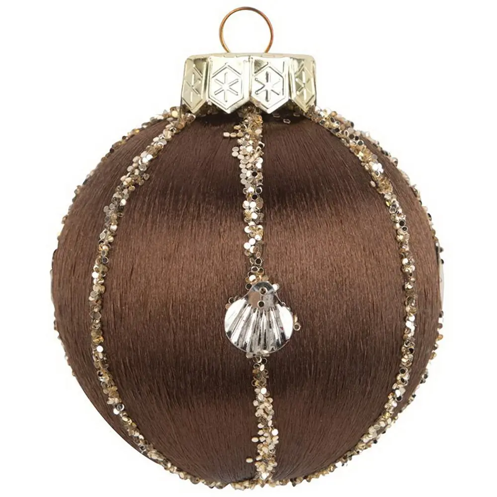 Фото 4 Набор елочных шаров Волшебная страна 108512 8 см пластик коричневый 9 шт Фото 4 Набор елочных шаров Волшебная страна 108512 8 см пластик коричневый 9 шт