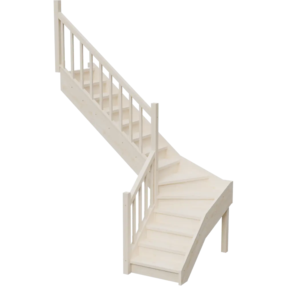 Фото Межэтажная лестница Stairshop ЛЕС-ГЛШ33 с поворотом налево Фото Межэтажная лестница Stairshop ЛЕС-ГЛШ33 с поворотом налево