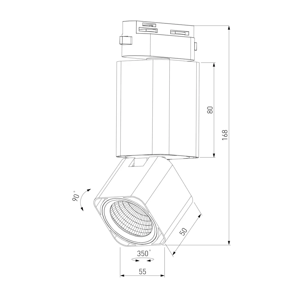 Фото 8 Трековый светильник спот Elektrostandard 85516/01 Cubus светодиодный 10 Вт однофазный 1 м² цвет черный Фото 8 Трековый светильник спот Elektrostandard 85516/01 Cubus светодиодный 10 Вт однофазный 1 м² цвет черный