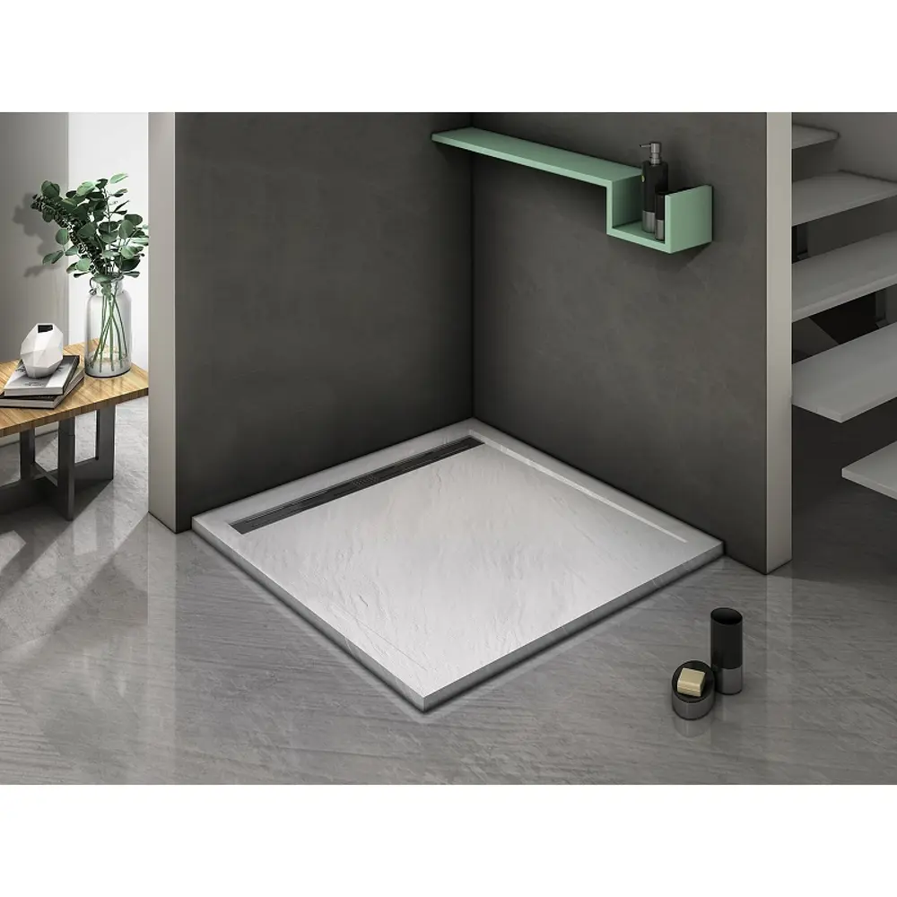 Фото 2 Душевой поддон Weltwasser 358161 квадрат искусственный камень 100x100см Фото 2 Душевой поддон Weltwasser 358161 квадрат искусственный камень 100x100см