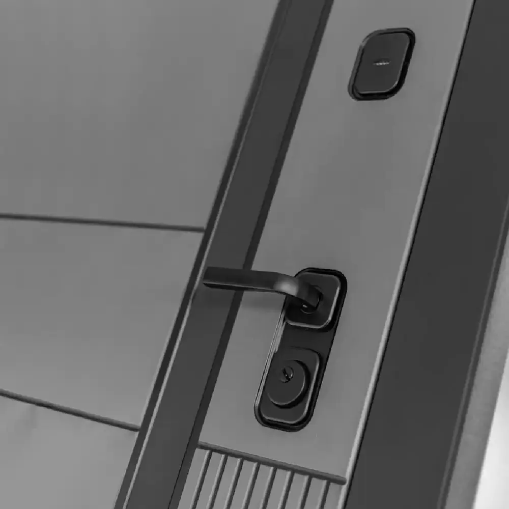 Фото 2 Входная дверь Лабиринт Эволаб П31 левый 205x88см цвет velluto oskuro/черный кварц с зеркалом