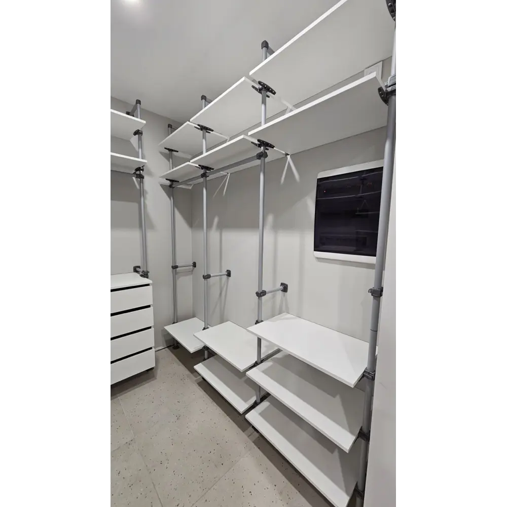 Фото 4 Комплект гардеробной системы Holl system 0-3 180x260x220 см цвет серый Фото 4 Комплект гардеробной системы Holl system 0-3 180x260x220 см цвет серый