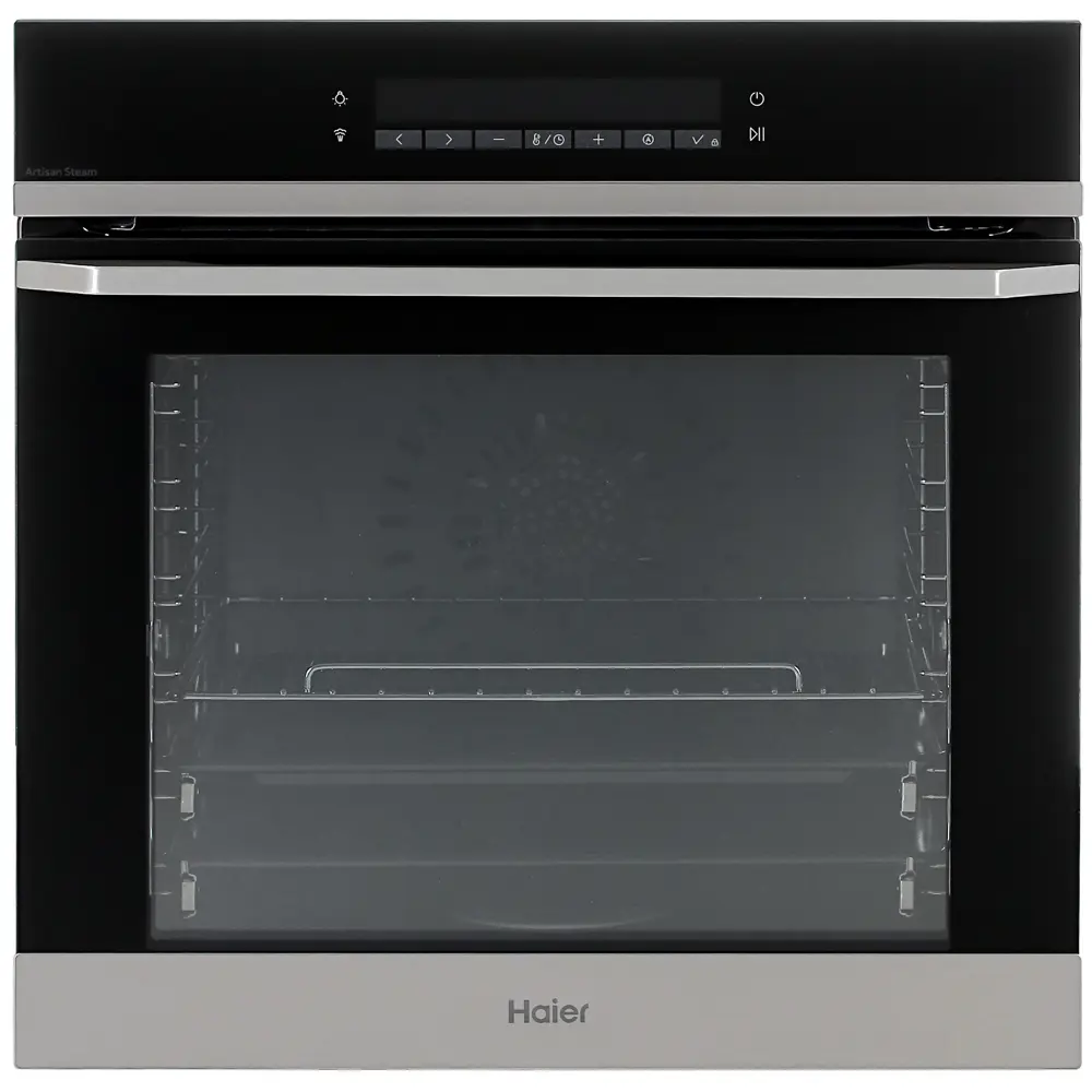 Фото Встраиваемый духовой шкаф Haier HOQ-P16AS5SX 59.7х59.5х56.5 см цвет нержавеющая сталь, черный