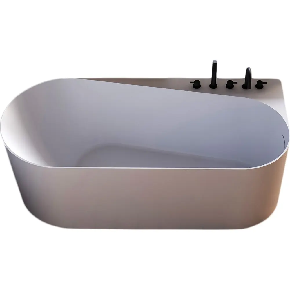 Фото Ванна Abber AB9496-1.7 R 170x78 асимметричная акриловая цвет белый