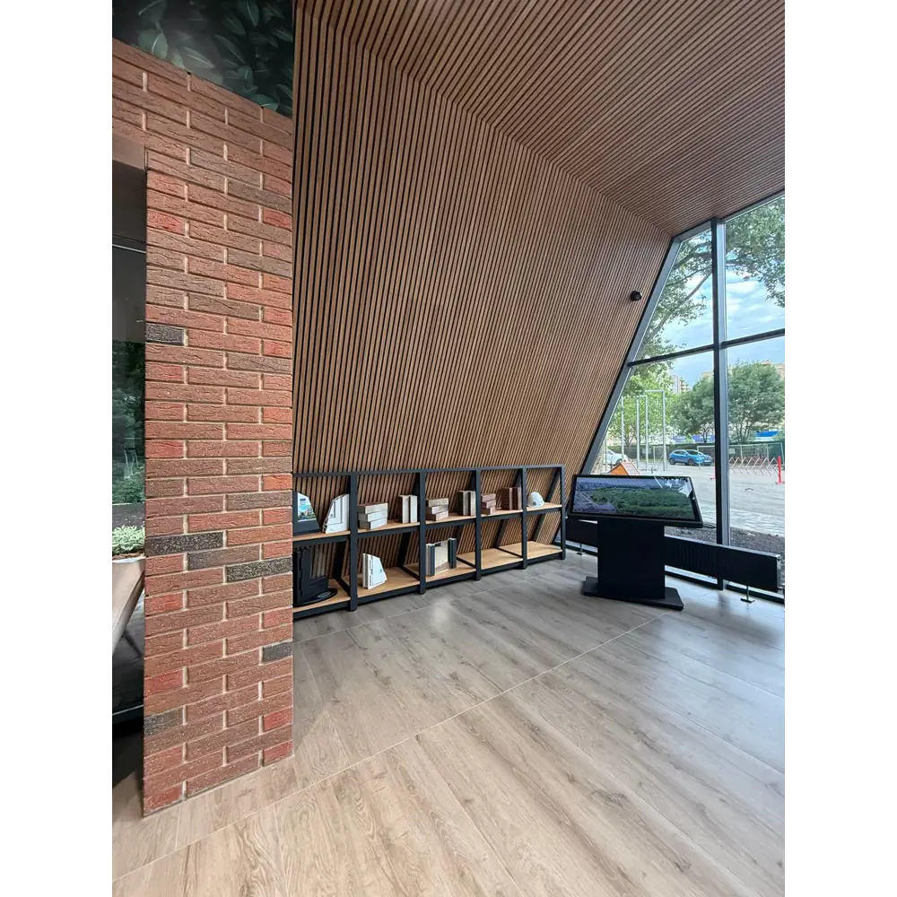 Фото 3 Акустическая декоративная панель Wood app Classic дуб янтарный 2780x600x20мм 1.66м² Фото 3 Акустическая декоративная панель Wood app Classic дуб янтарный 2780x600x20мм 1.66м²