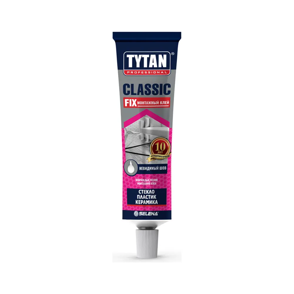 Фото Клей монтажный синтетический каучук Tytan Professional 246439 эластичный прозрачный 100 мл Фото Клей монтажный синтетический каучук Tytan Professional 246439 эластичный прозрачный 100 мл