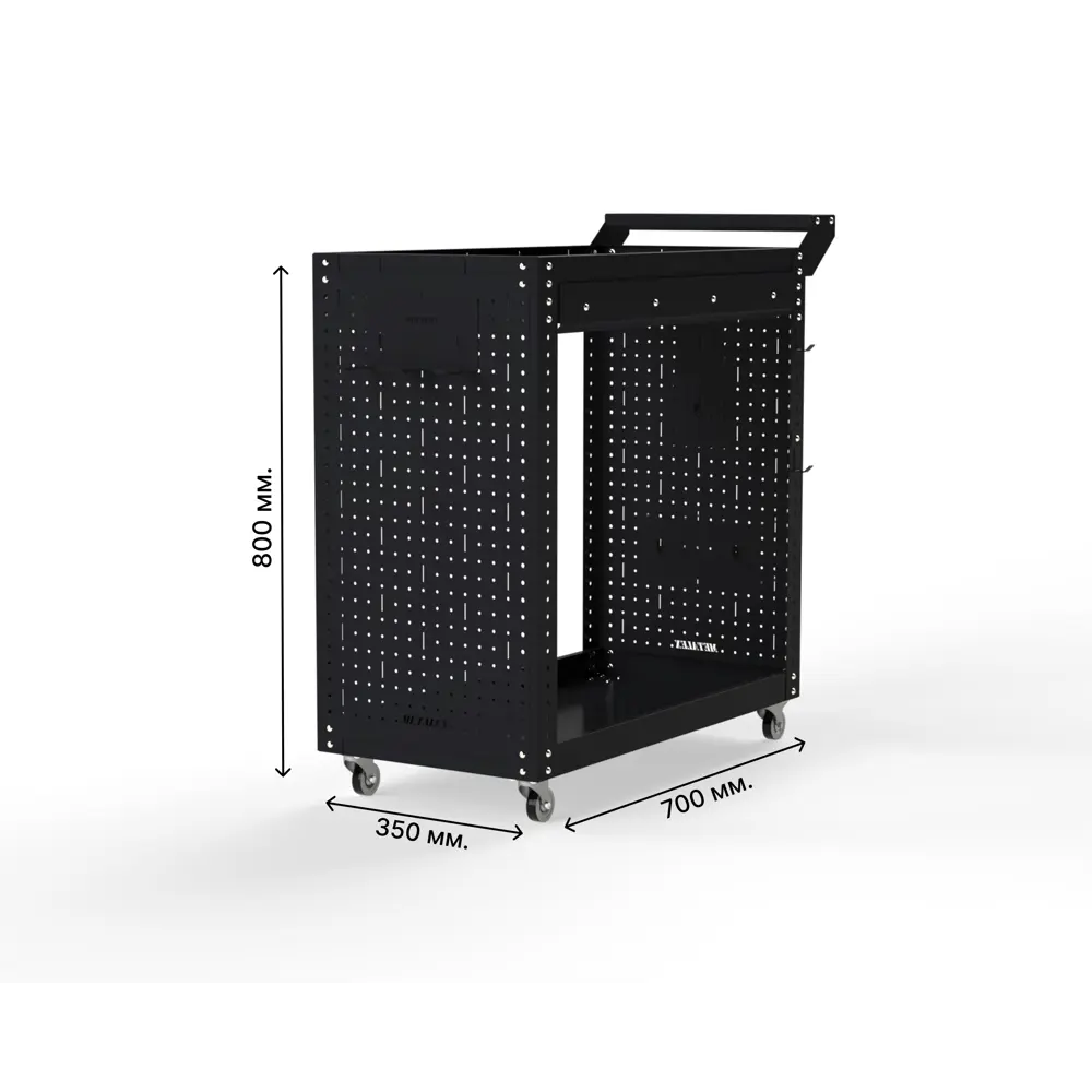 Фото Тележка инструментальная Metalex Тип 2А 118703 800x450x800 мм черная Фото Тележка инструментальная Metalex Тип 2А 118703 800x450x800 мм черная