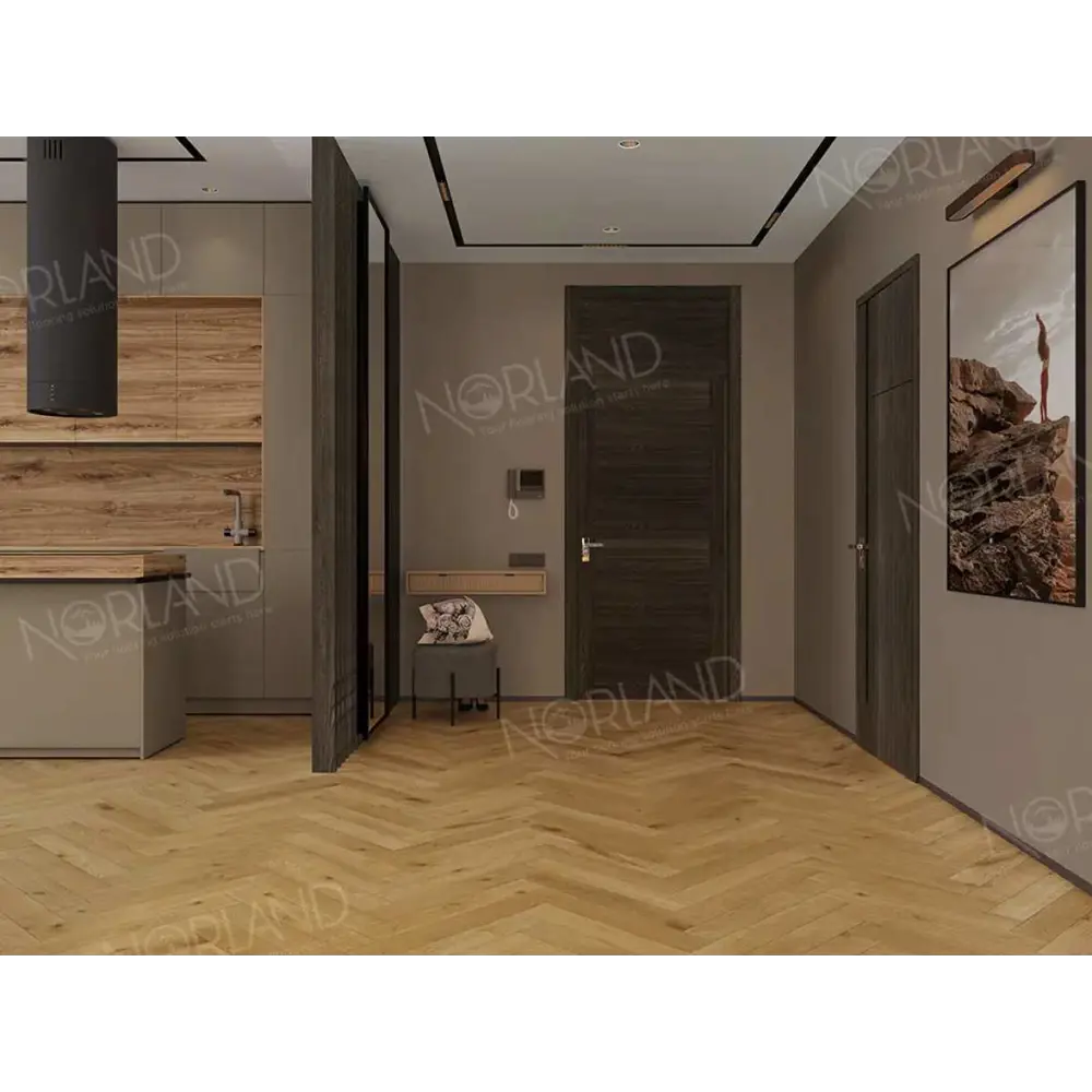 Фото 3 Ламинат Norland Herringbone Elegant Дуб Хайнан 33 класс толщина 8 мм с фаской 1.92 м², цена за упаковку Фото 3 Ламинат Norland Herringbone Elegant Дуб Хайнан 33 класс толщина 8 мм с фаской 1.92 м², цена за упаковку