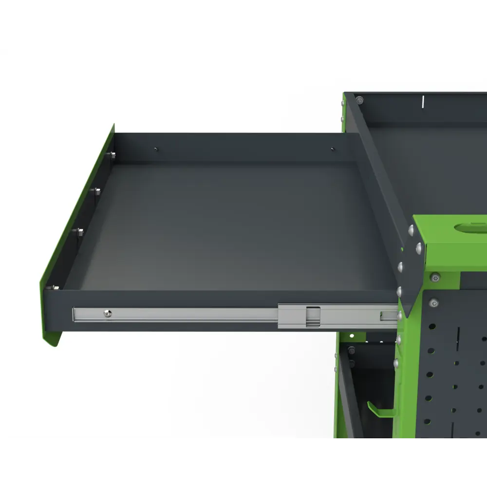 Фото 4 Тележка инструментальная Metalex Тип 2А 118717 450x800x800 мм серо-зеленая Фото 4 Тележка инструментальная Metalex Тип 2А 118717 450x800x800 мм серо-зеленая