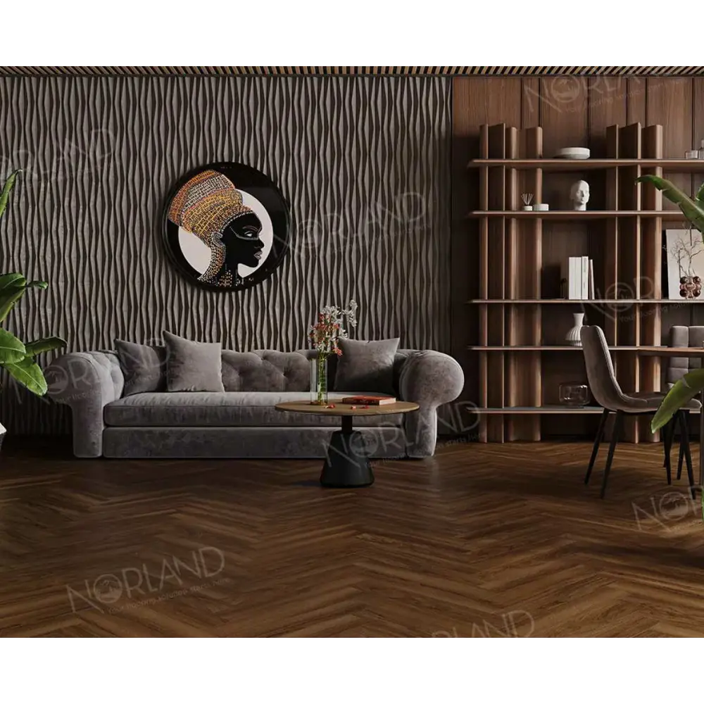 Фото 3 Ламинат Norland Herringbone Elegant Дуб Треско 33 класс толщина 8 мм с фаской 1.92 м², цена за упаковку Фото 3 Ламинат Norland Herringbone Elegant Дуб Треско 33 класс толщина 8 мм с фаской 1.92 м², цена за упаковку
