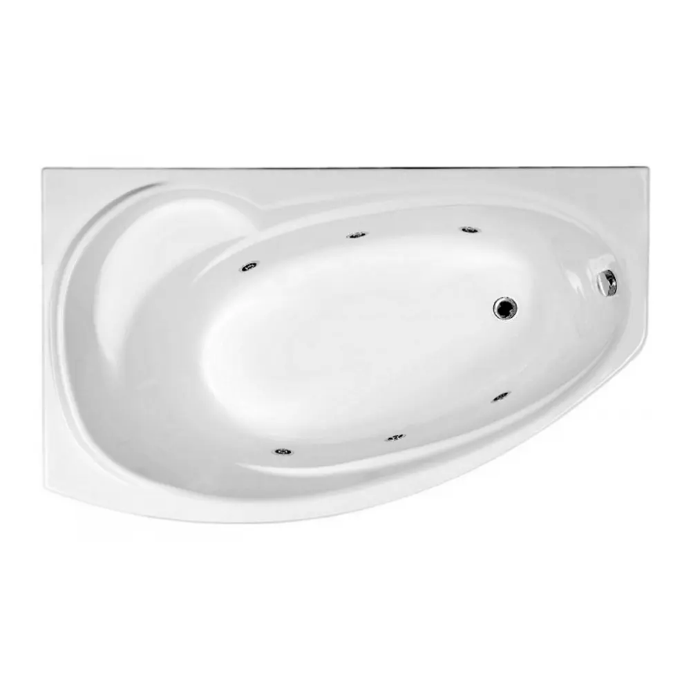 Фото 3 Ванна Aquanet Jersey 170x100 L асимметричная акриловая цвет белый Фото 3 Ванна Aquanet Jersey 170x100 L асимметричная акриловая цвет белый