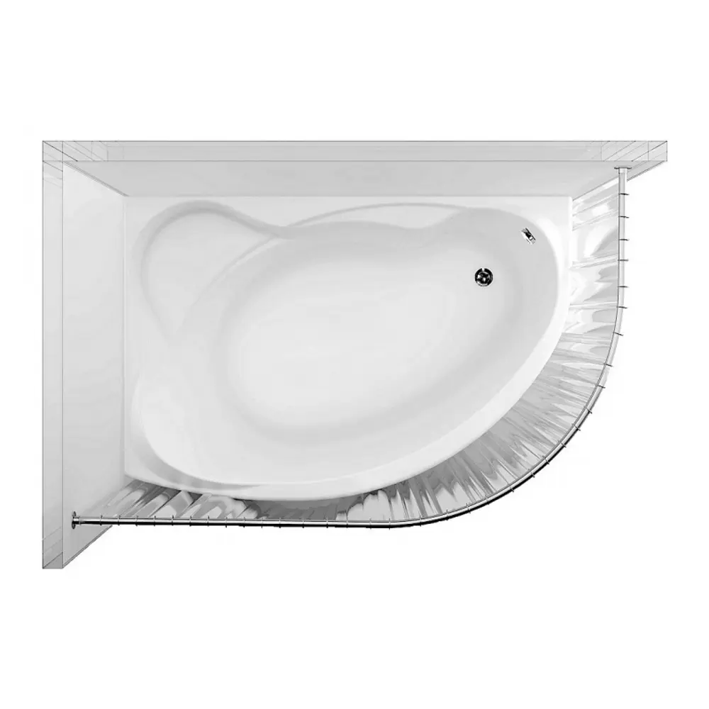 Фото 9 Ванна Aquanet Jersey 170x100 L асимметричная акриловая цвет белый Фото 9 Ванна Aquanet Jersey 170x100 L асимметричная акриловая цвет белый